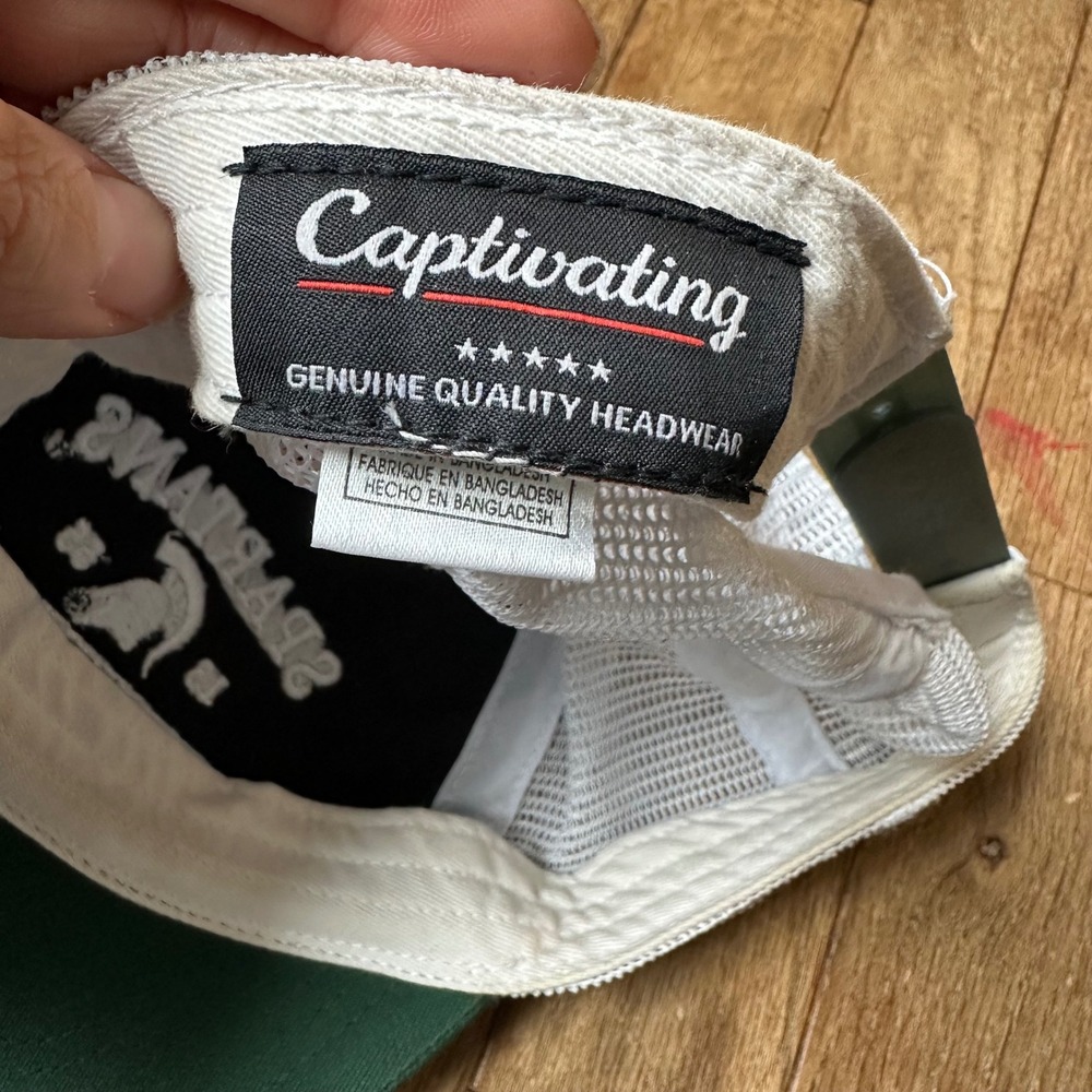 Michigan State Spartans Trucker Hat Cap Green White‎ Adjustable - Picture 5 of 7